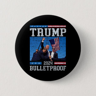 Trump Bulletproof Fight Fist Legend Donald Trump 2 6 Cm Round Badge