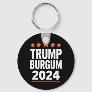 Trump Burgum for President 2024 USA Election Key Ring