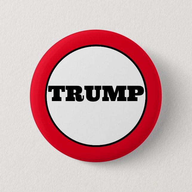 Trump Campaign 6 Cm Round Badge (Front)