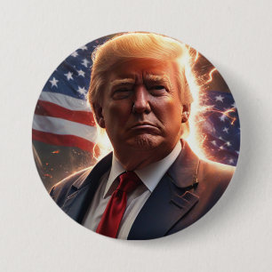 Trump Campaign 7.5 Cm Round Badge