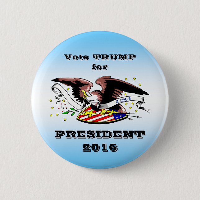 Trump Campaign Button 2016-3, By AntsAfire (Front)