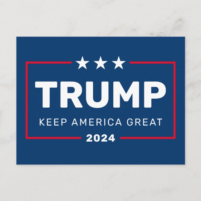 Trump CAN CHANGE YEAR Keep America Great Postcard (Front)