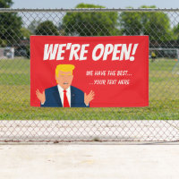 Trump cartoon custom advertising opening
