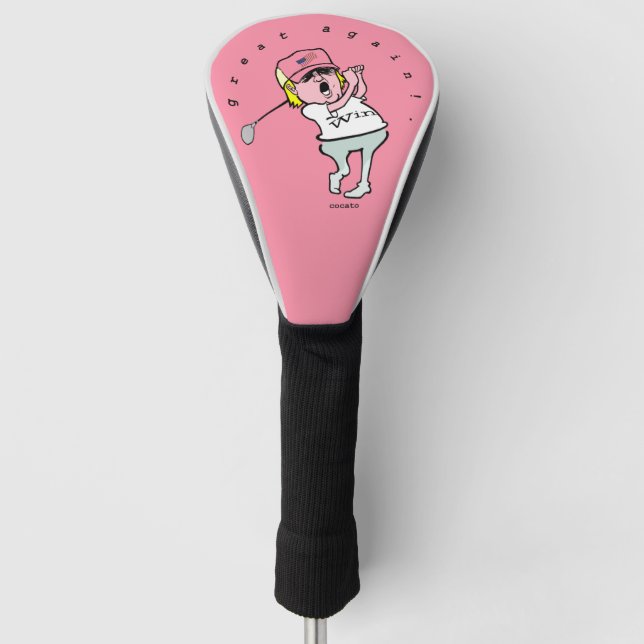 Trump-cartoon Golf Head Cover (Front)