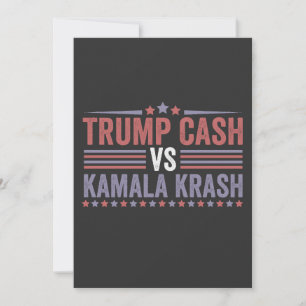 Trump Cash Vs Kamala Krash Election  Invitation