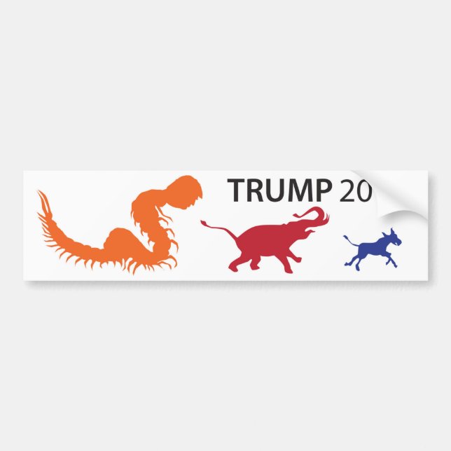 Trump Centipede Nimble Bumper Sticker (Front)