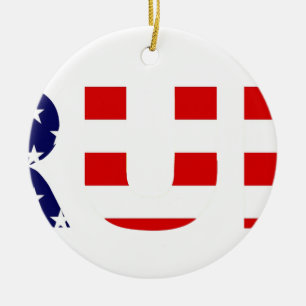 trump ceramic tree decoration