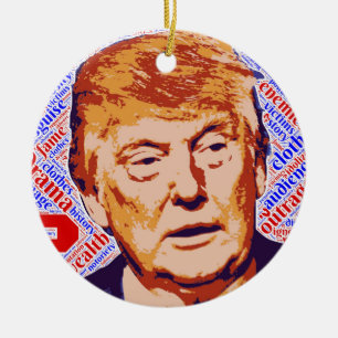 Trump Ceramic Tree Decoration