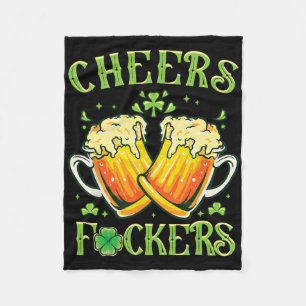 Trump Cheers Ers St Patricks Day Irish Drinking Fleece Blanket