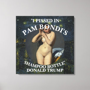 Trump Chicken Finger Jesus Republican Urine Party Canvas Print