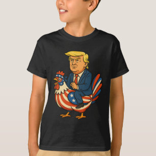 Trump Chicken Jockey Satire - Funny Political Humo T-Shirt