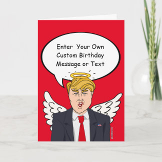 Trump Christmas Angel Card - Customise Your Messag