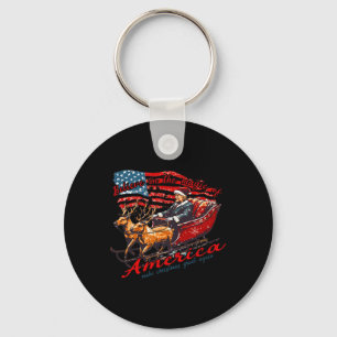 Trump Christmas Believe In The Magic Of America Key Ring