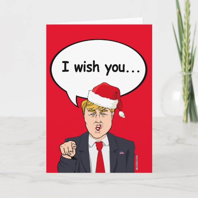 Trump Christmas Card -  I wish you Ameri Christmas (Front)
