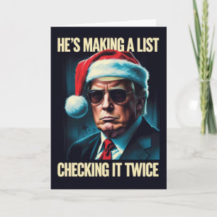 Trump Christmas Card   Patriot Holiday Greeting