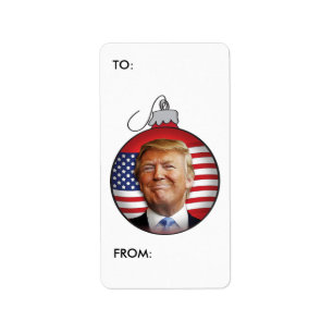 Trump Christmas Gift Tag