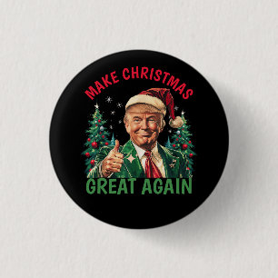 Trump Christmas, Make Christmas Great Again Gift 3 Cm Round Badge
