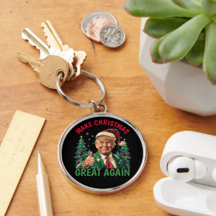 Trump Christmas, Make Christmas Great Again Key Ring