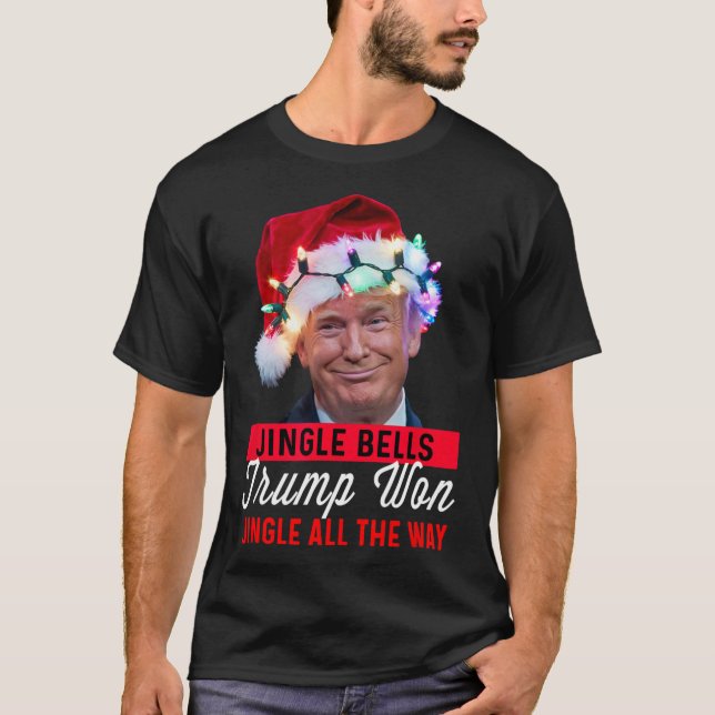 Trump Christmas Shirt Jingle Bells Funny Trump Won (Front)