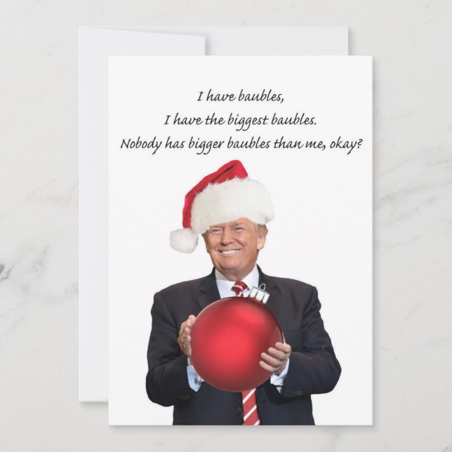 Trump Christmas: The biggest baubles Holiday Card (Front)