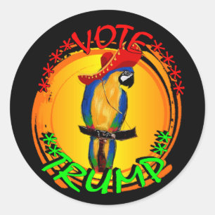 TRUMP CLASSIC ROUND STICKER