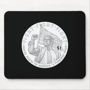 Trump Coin One Dollar _1 Mouse Pad