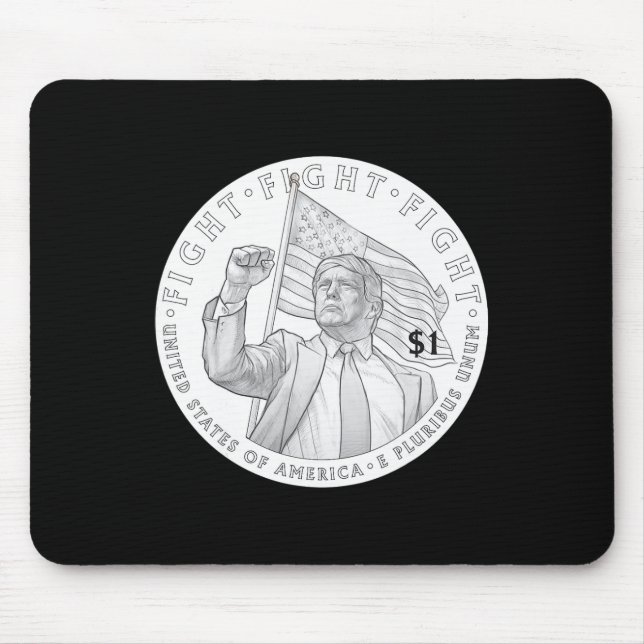 Trump Coin One Dollar _1  Mouse Pad (Front)