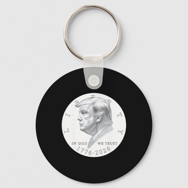 Trump Coin One Dollar  Key Ring (Front)