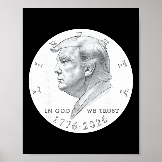 Trump Coin One Dollar  Poster (Front)