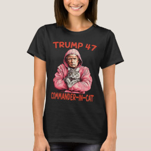 Trump Commander In Cat Funny Cat And Trump T-Shirt