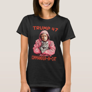 Trump Commander In Cat Funny Cat And Trump T-Shirt