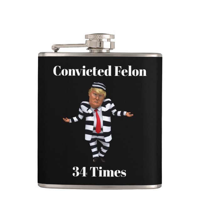 Trump Convicted Felon Flask (Front)