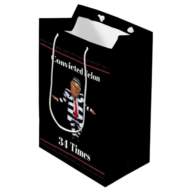 Trump Convicted Felon Gift Bag (Front Angled)