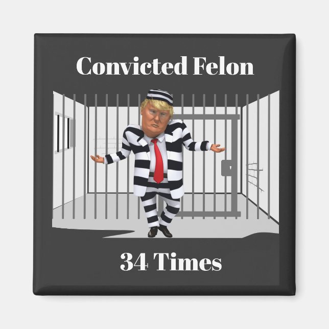 Trump Convicted Felon Magnet (Front)