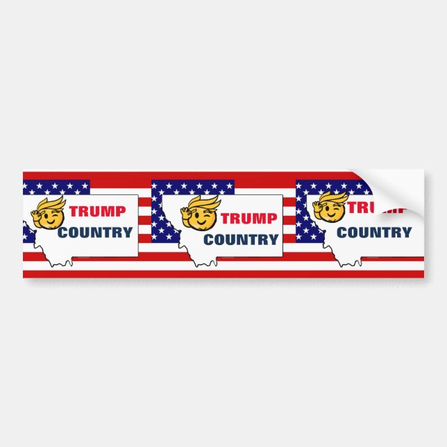 TRUMP COUNTRY BUMPER STICKER (Front)