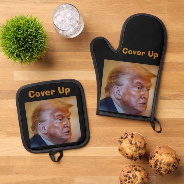 Trump/Cover Up Oven Mitt & Pot Holder Oven Mitt & Pot Holder Set (Top Down)