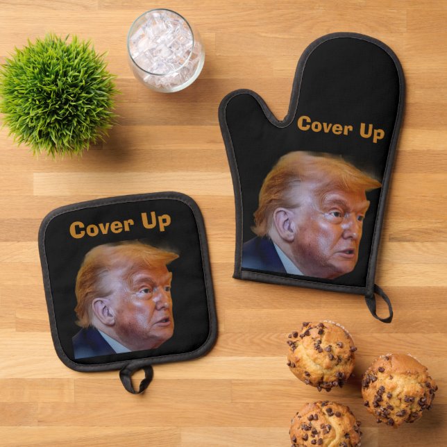 Trump/Cover Up Oven Mitt & Pot Holder Set (Top Down)