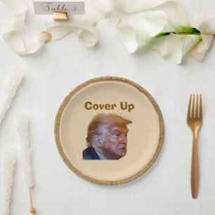 Trump/Cover Up Paper Plate