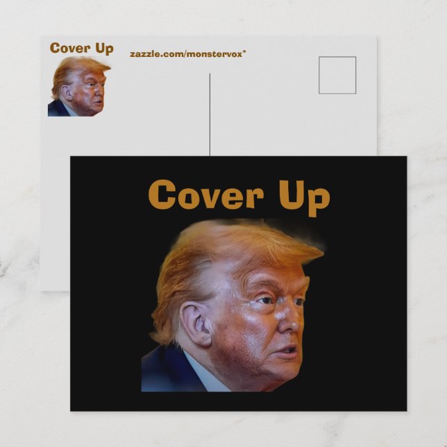 Trump/Cover Up Postcard (Front/Back)