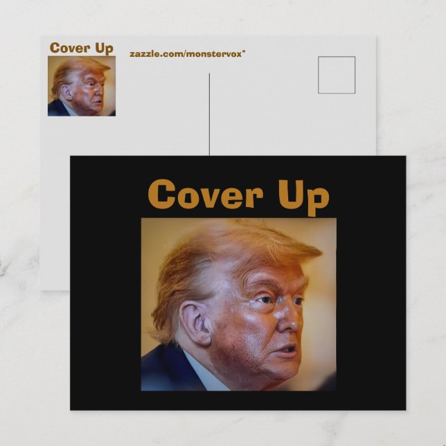 Trump/Cover Up Postcard (Front/Back)