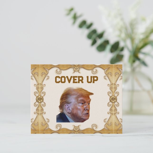 Trump Cover Up Postcard (Standing Front)