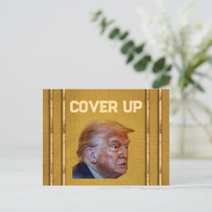 Trump Cover Up Postcard