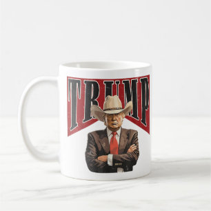Trump Cowboy Western Donald Trump, Trump Supporter Coffee Mug