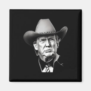 Trump Cowboy Western President You Miss Me Yet Meg Magnet