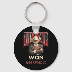 Trump Cowboy Won Get Over It Key Ring