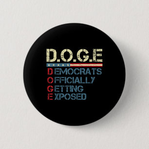 Trump D.o.g.e Doge Department Of Government 6 Cm Round Badge