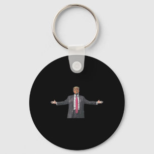 Trump Daddys Home White House 2024 2 Side Key Ring