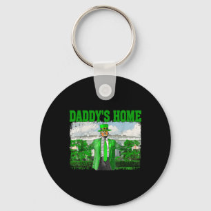 Trump Daddys Home White House Funny Trump St Key Ring