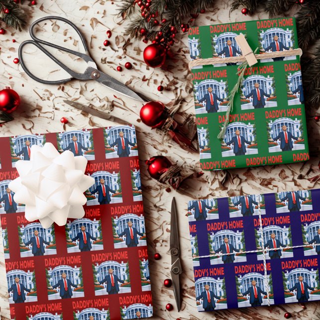 Trump Daddys Home White House Gift Wrap (Creator Uploaded)