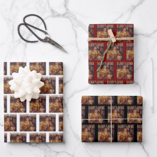 Trump Daddys Home White House   Trump leopard Gift Wrapping Paper Sheet